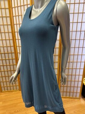 MPG Teal Blue Sleeveless Midi Dress